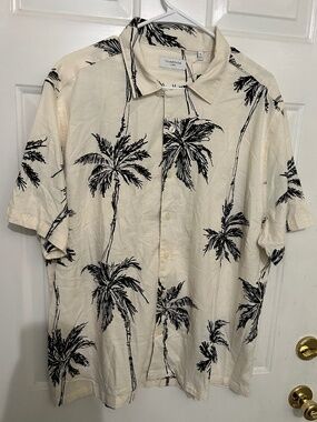 7 Diamonds, XL, cream/black, short sleeve shirt